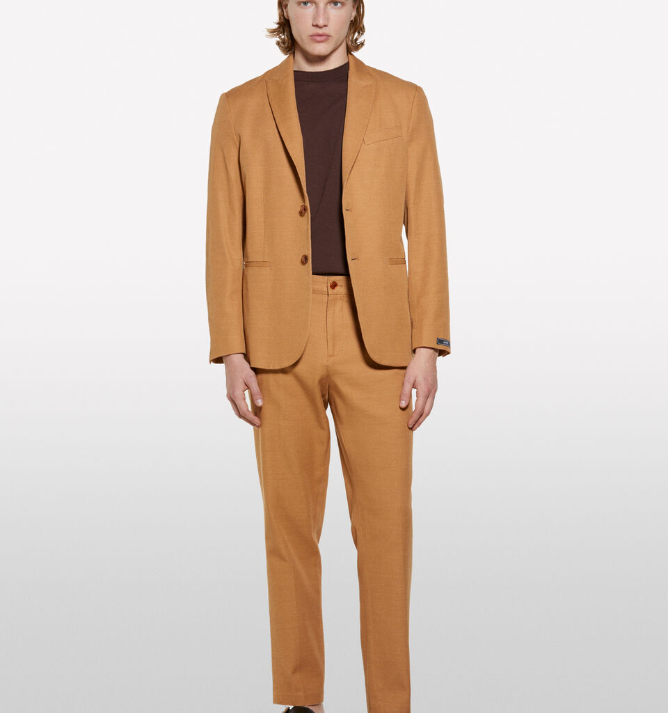 Camel single-breasted blazer - men's blazers - Camel | Sisley image number 1